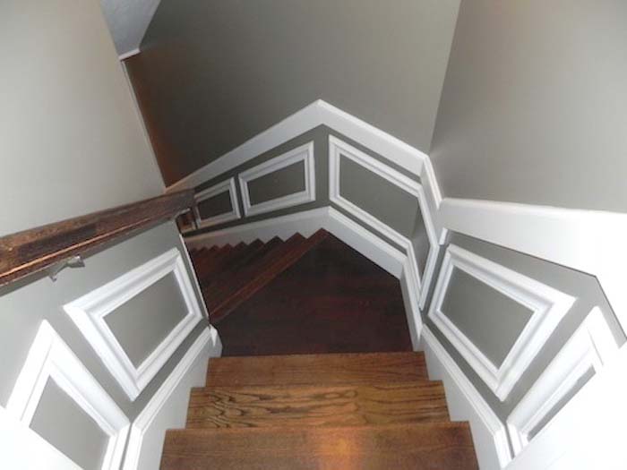 Add Moldings to Your Stairwell