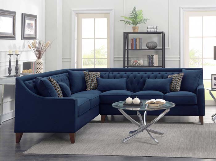 2. Navy Blue and Grey #decorhomeideas