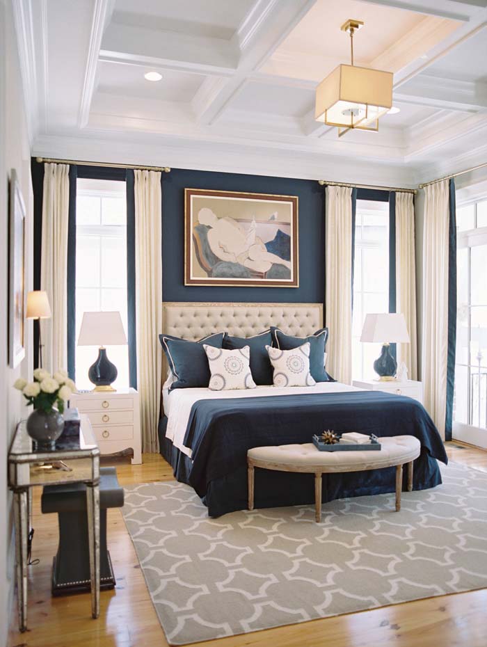 3. Navy Blue and Cream #decorhomeideas