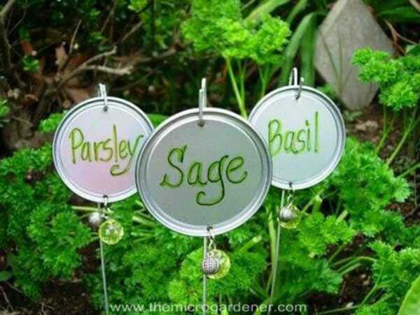 Lid Plant Markers