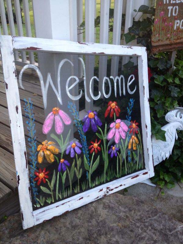 Painted Window Sign