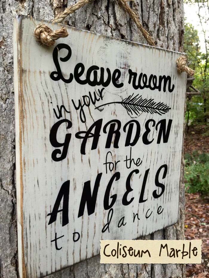 DIY Plaque With A Garden-inspired Statement