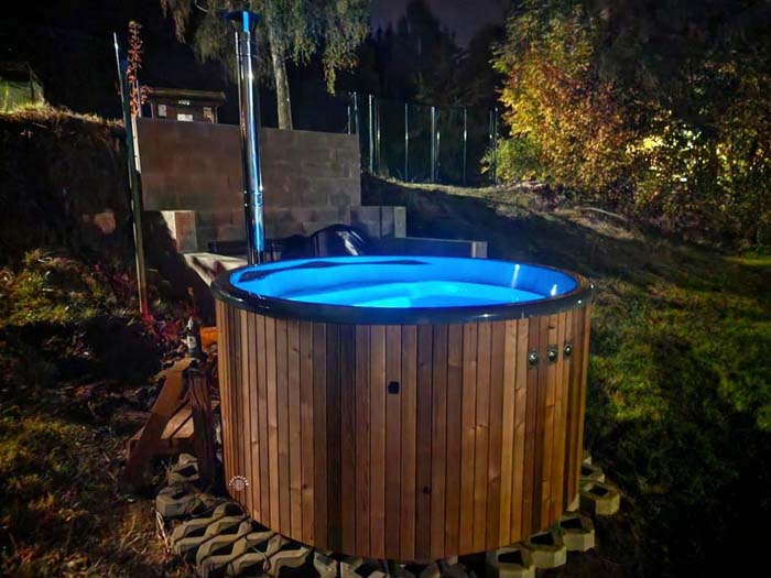 Hot Tub Landscaping Design On A Budget With A Firepit