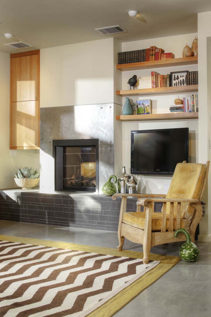  Contemporary Metal Fireplace Surround