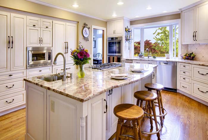 Rustic Country Kitchen With Natural Wood Accents