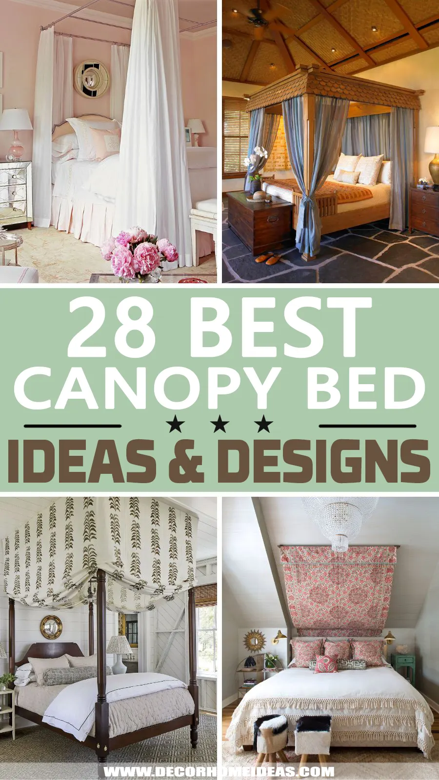 Best Canopy Bed Ideas. Take a look at the best canopy bed ideas to create a dreamy bedroom and relax like in a fairy tale. 