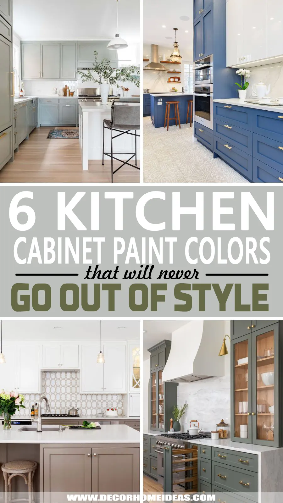 Best Kitchen Cabinet Paint Colors Trends. Consider the best kitchen cabinet paint colors for your next makeover as you probably will live with them for quite a few years. Choose neutral and earth-toned shades or pale and pastel colors as they can withstand the time.