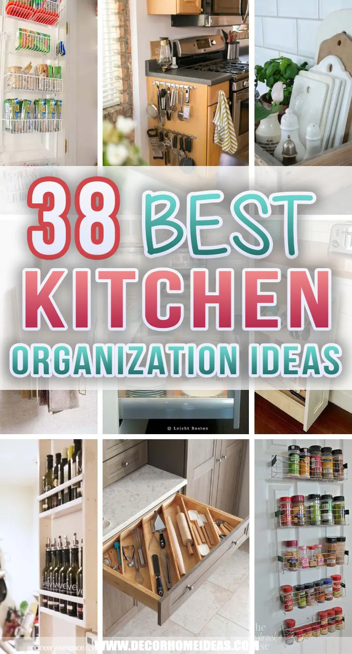 Best Kitchen Organization Ideas. Are you ready to organize your kitchen in a way that will make it easier for you with your everyday routine? We have the best organization and storage ideas for your kitchen supplies and utensils.