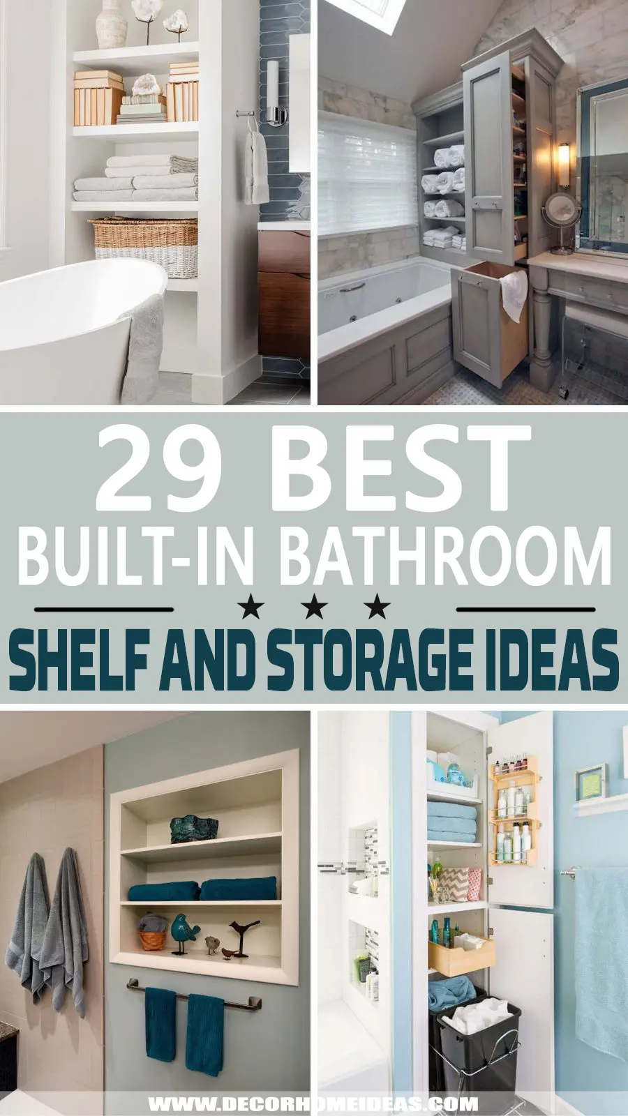 Built In Bathroom Shelf And Storage Ideas and Designs. Are you looking for some smart and creative ways to maximize the space in your bathroom? These built-in storage ideas and designs will not only help you to store your accessories but also add a touch of elegance to your bathroom.