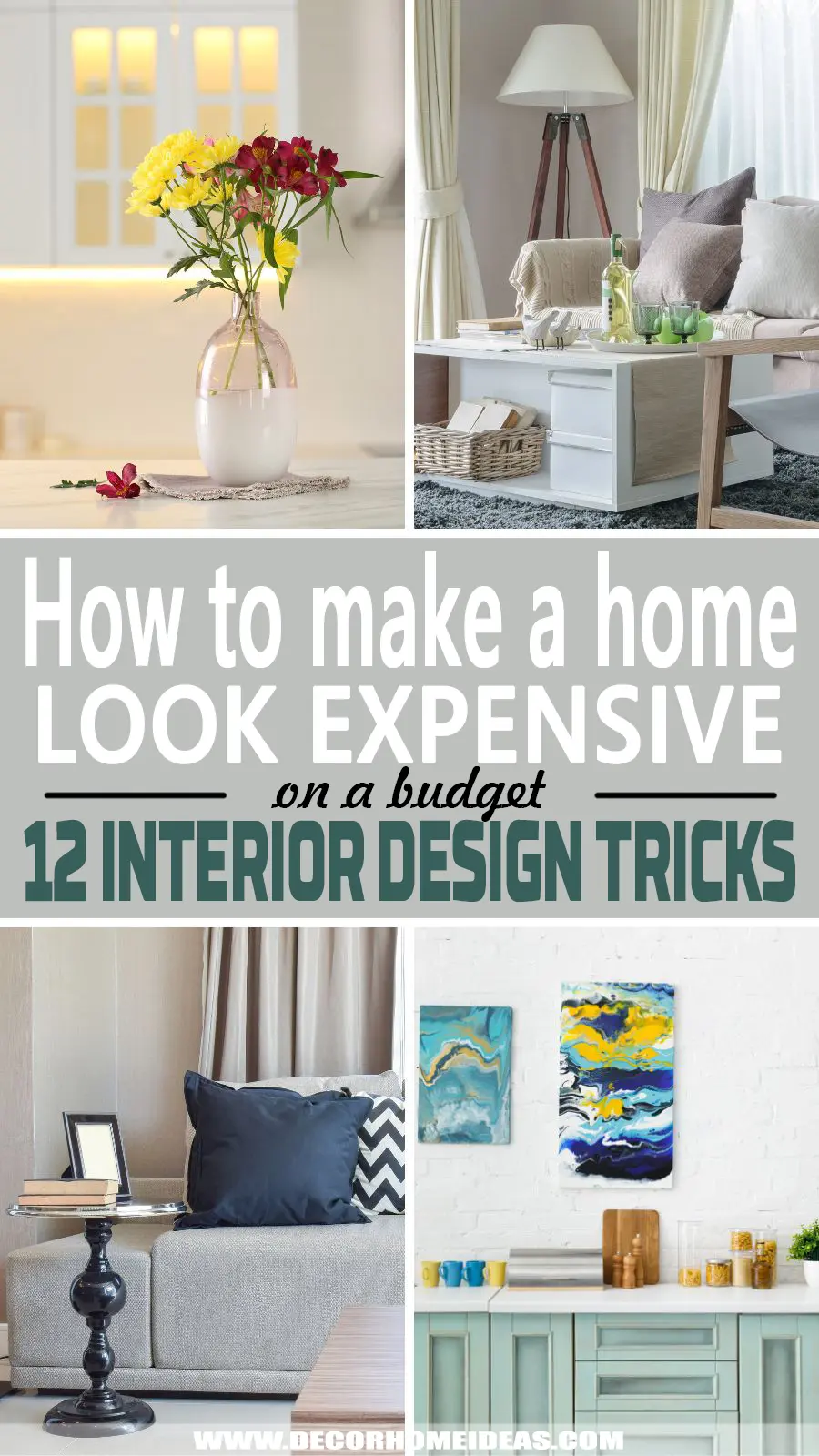 How To Make a Home Look Expensive On a Budget. Want to make your home look more expensive without breaking the bank? Check out our article where we share tips and tricks from rearranging furniture to adding window treatments.