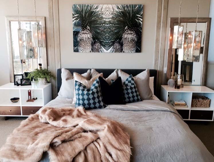 Tropical Inspired Boho Bedroom