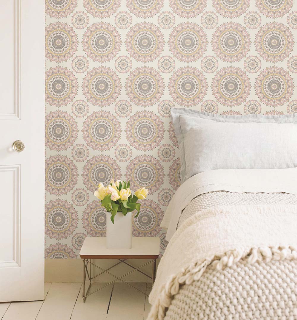 Anchor The Bohemian Style With Wallpaper In Pastel Colors