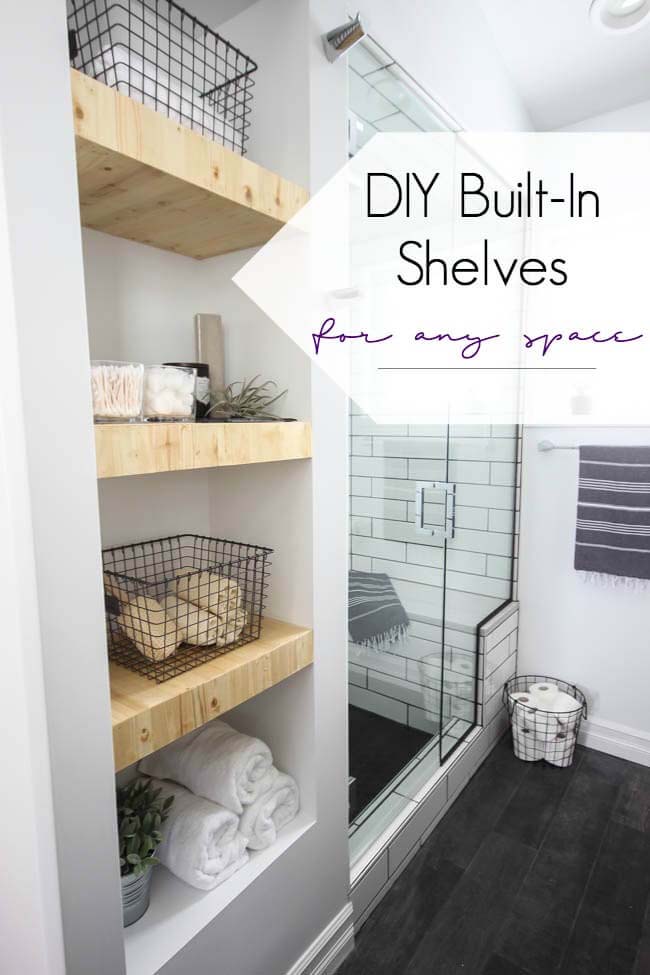 DIY Built-in Shelves
