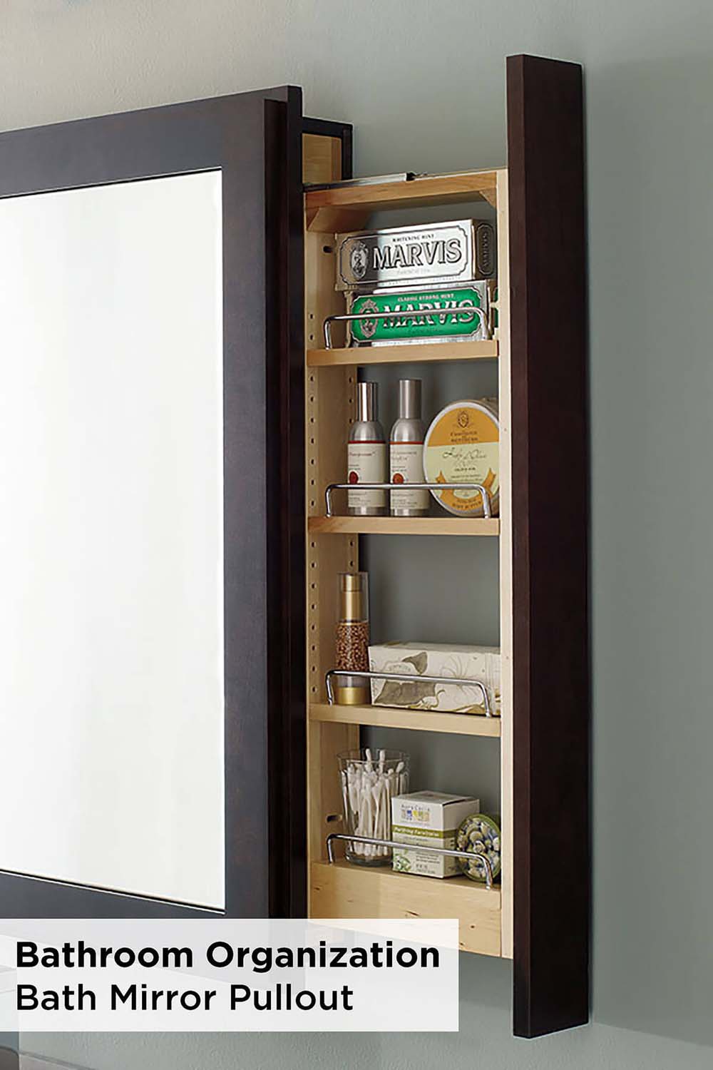 Built-in Shelves In The Mirror