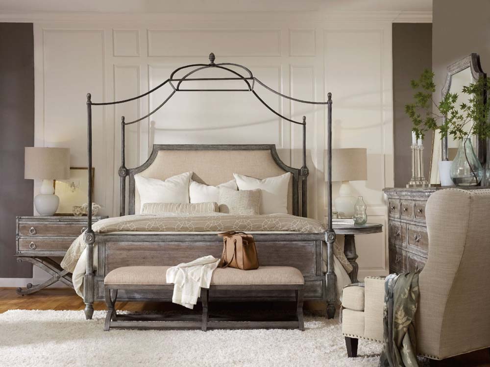 Campaign Style Canopy Bed Idea