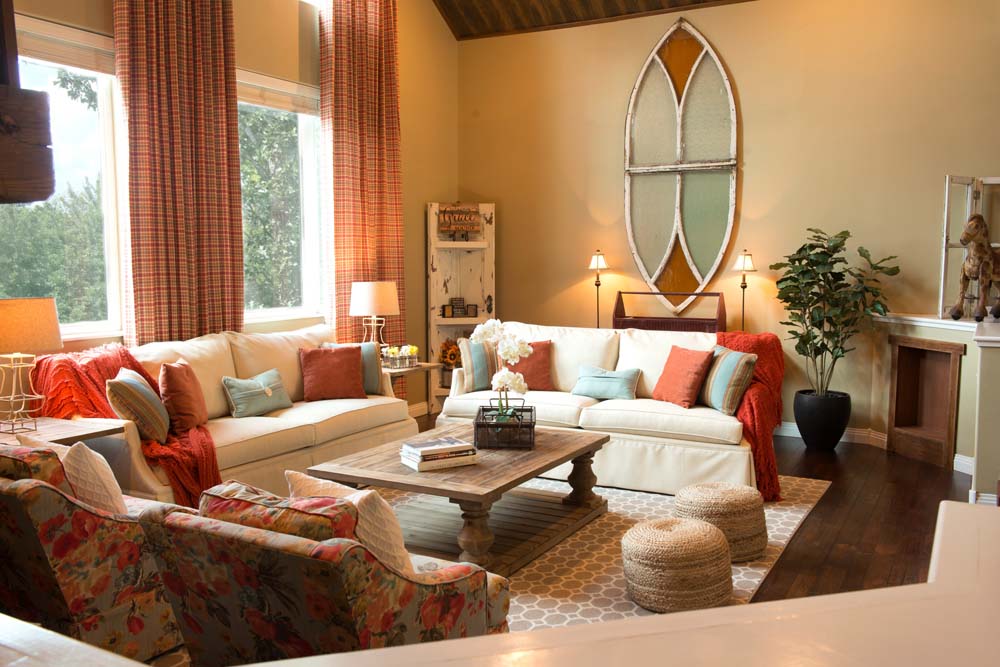 A Country Chic Living Room Idea Inspired By The Colors Of Nature