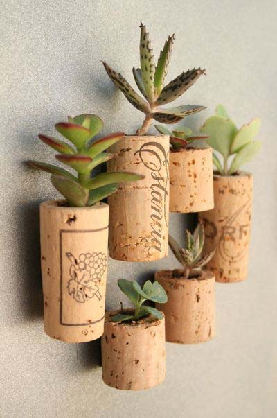 Wine Cork Planters