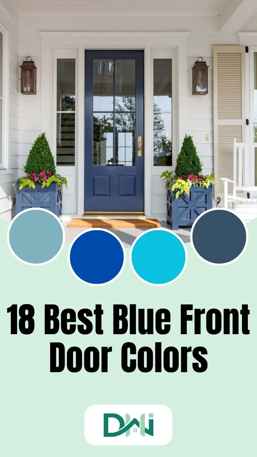 Discover the benefits of using blue front door color for home exteriors, including tips for selecting the right shade, complementary colors and styling ideas.