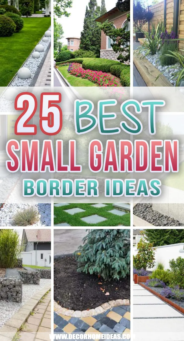 Get inspired by these beautiful garden border ideas. They are perfect for any small garden or small backyard.