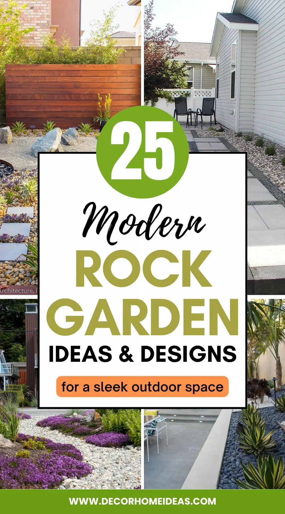 Modern rock garden ideas incorporate sleek design elements such as minimalism, geometric shapes, and contrasting textures to create an updated take on traditional rock gardens. 