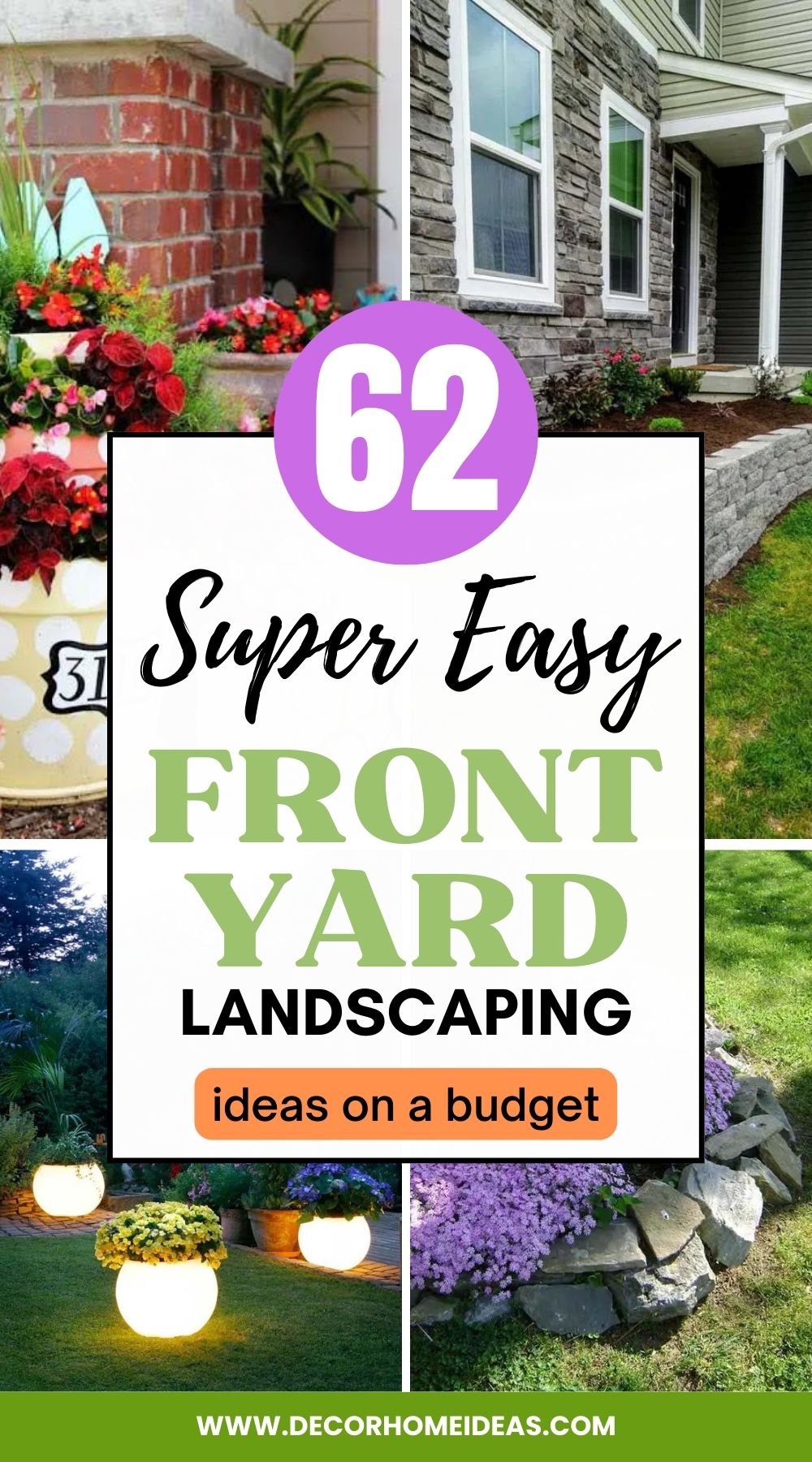 easy front yard landscaping ideas on a budget
