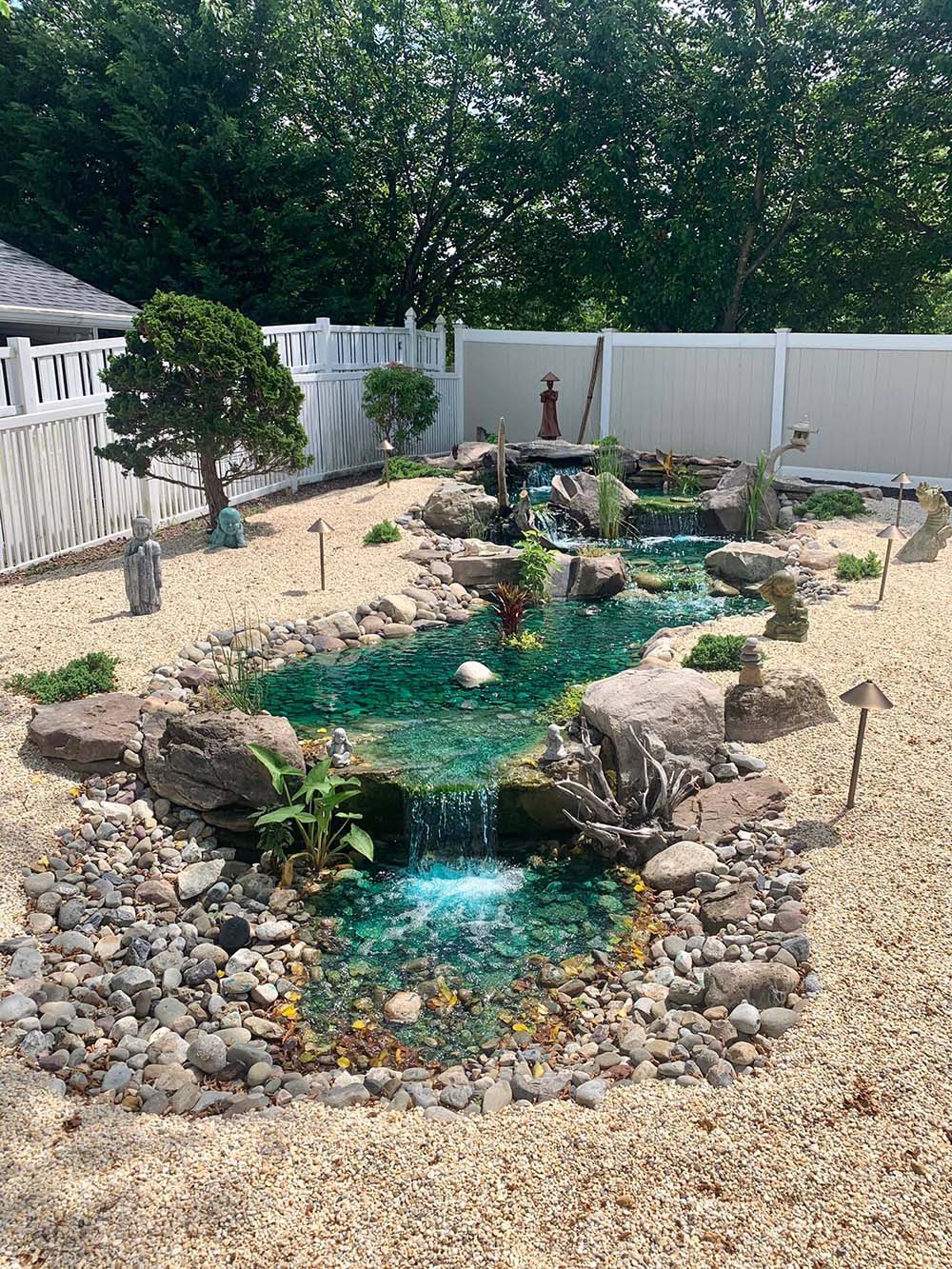 Pondless Waterfall Garden