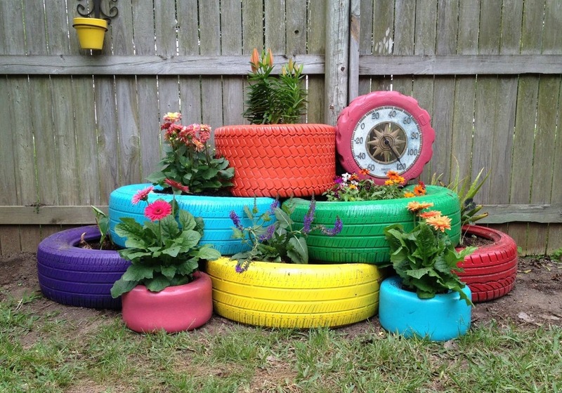 Tiered Tire Garden