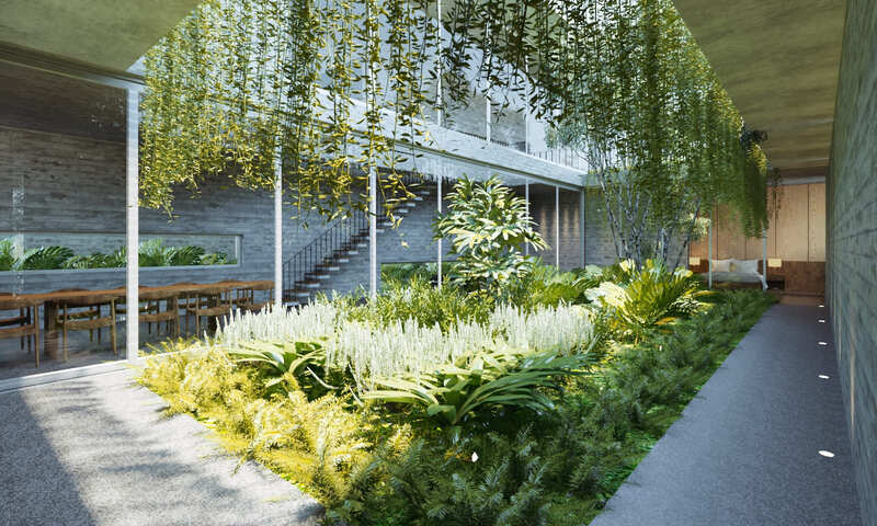 Smart House Combines With Plants Look As An Oasis