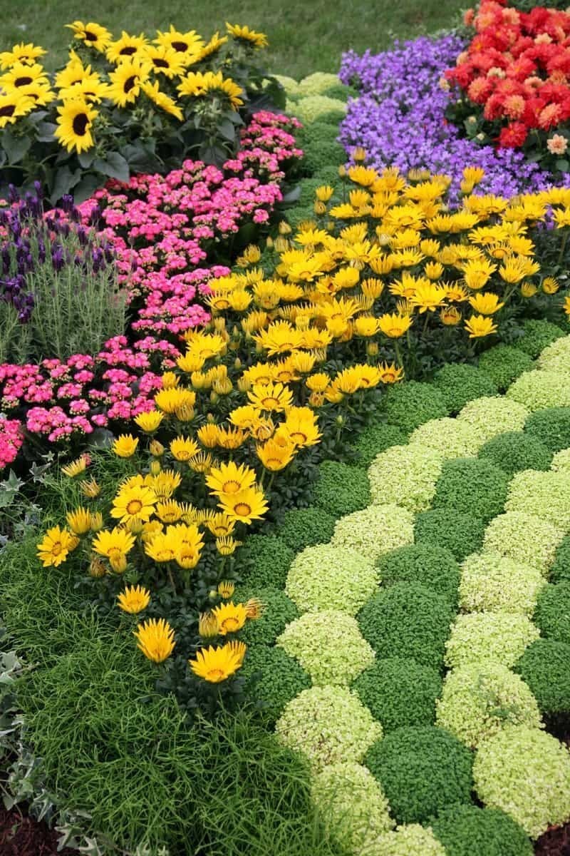 Intricate Flower Garden