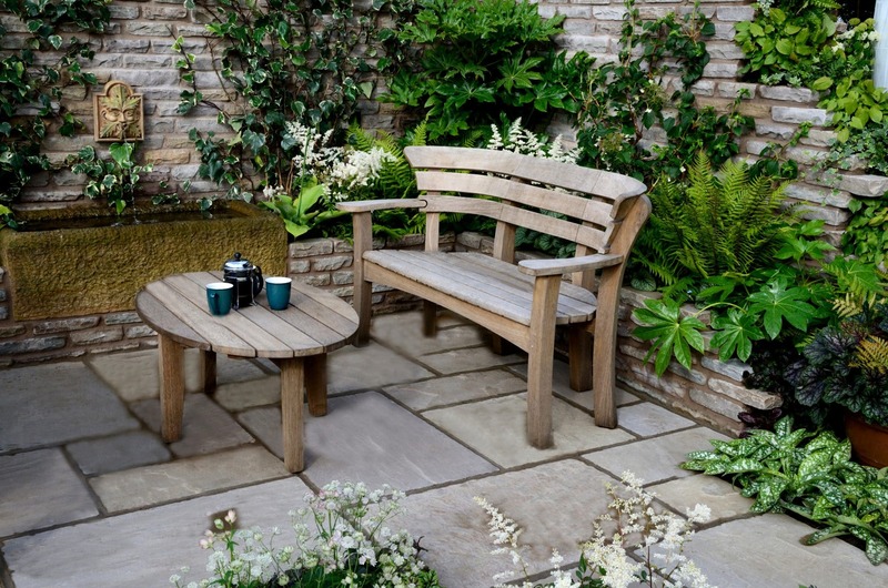 A Wooden Bench and Table