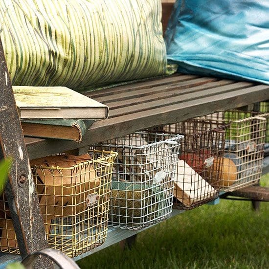 Vintage Locker Bin Storage