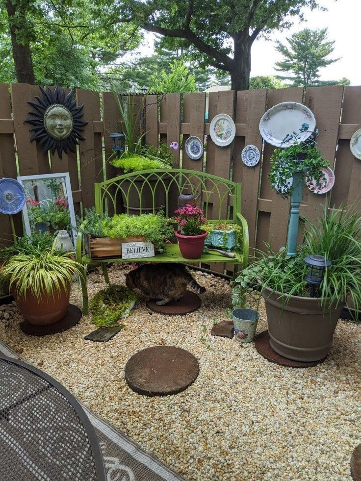 Repurposed Garden Decor