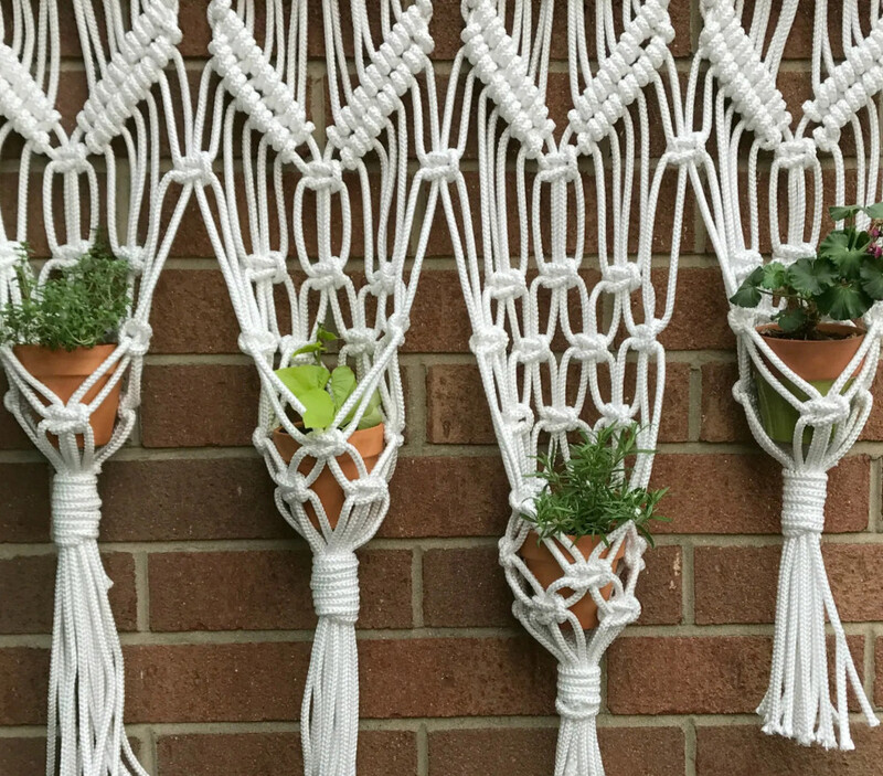 Hanging Planters and Macramé