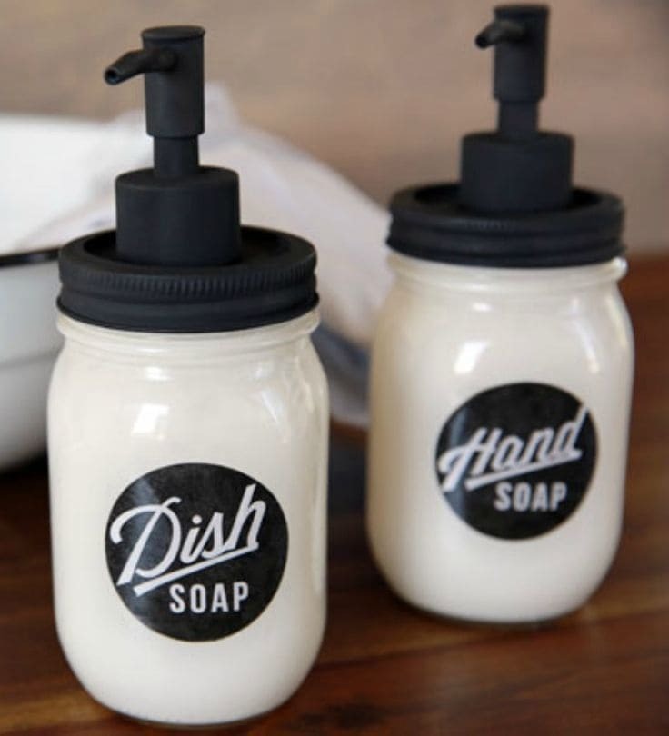 DIY Mason Jar Soap Dispenser