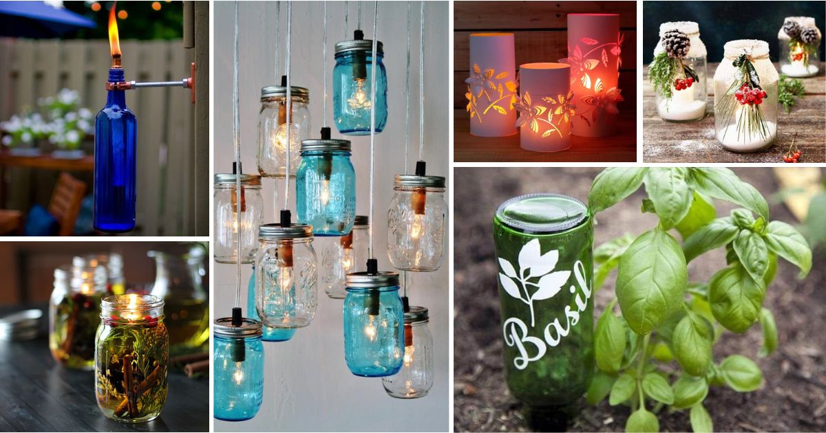 20 Inspiring Ways To Reuse Glass Bottles and Jars