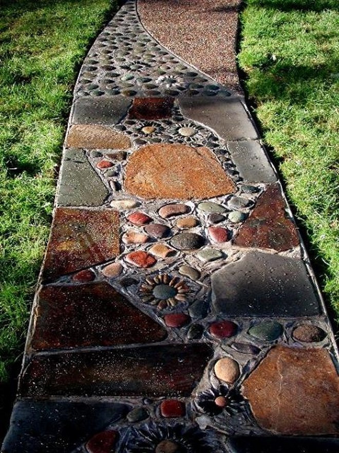 Stone Mosaic Path