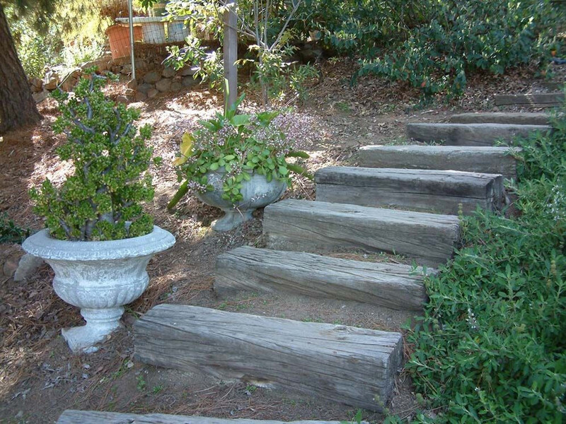 Railroad Tie Steps