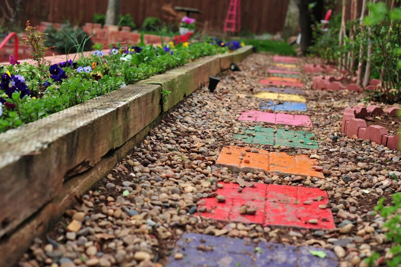 Colorful Stepping Stones