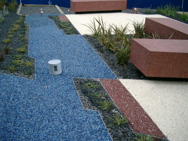 Recycled Glass Aggregate Path