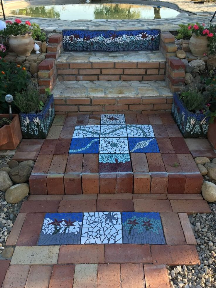 Broken Ceramic Tile Path