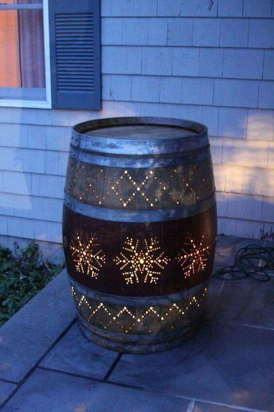 Wine Barrel Light