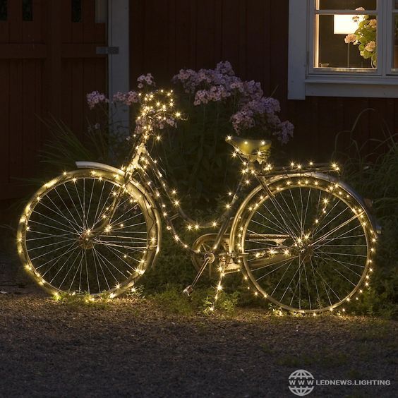 Stunning Light With Unuse Bicycle