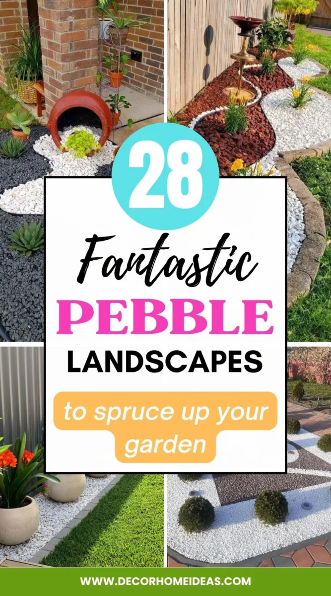 Get creative with these fantastic pebble landscapes that are easy to maintain and will add more beauty and aesthetics to your garden.