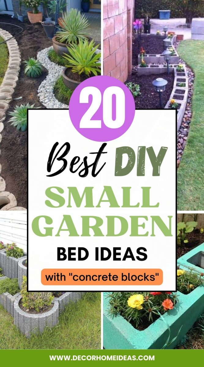 Get some creative ideas on how to build a raised garden bed with concrete blocks a.k.a cinder blocks. Choose the best layout for your garden.