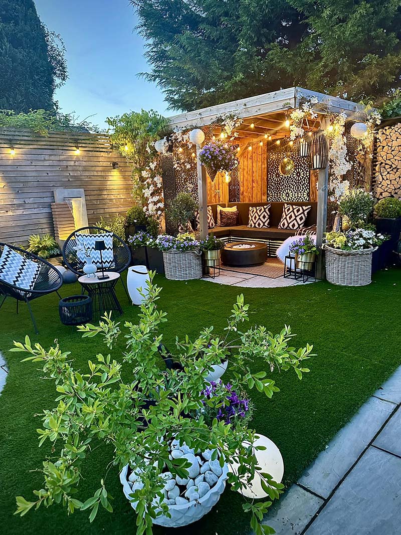 Small Patio In a Garden