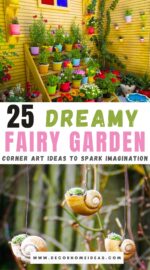 Create magical moments in your outdoor space with these 25 enchanting fairy garden corner ideas. From whimsical accessories to lush greenery, these charming designs will transport you to a world of fantasy and wonder.