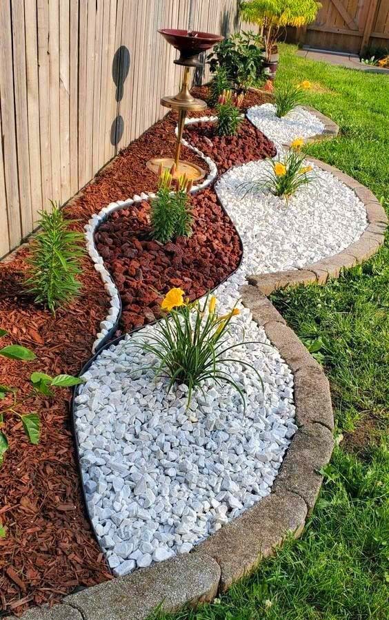 Zen Garden With White Pebbles