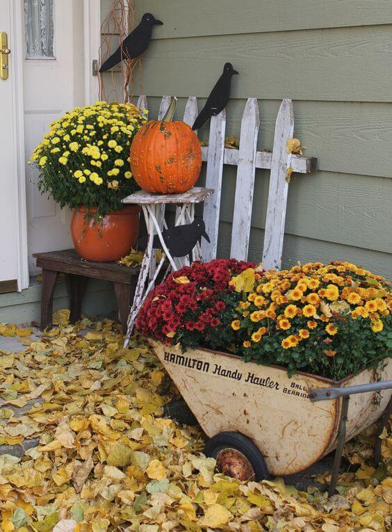 Wagons and Wheelbarrows for Fall