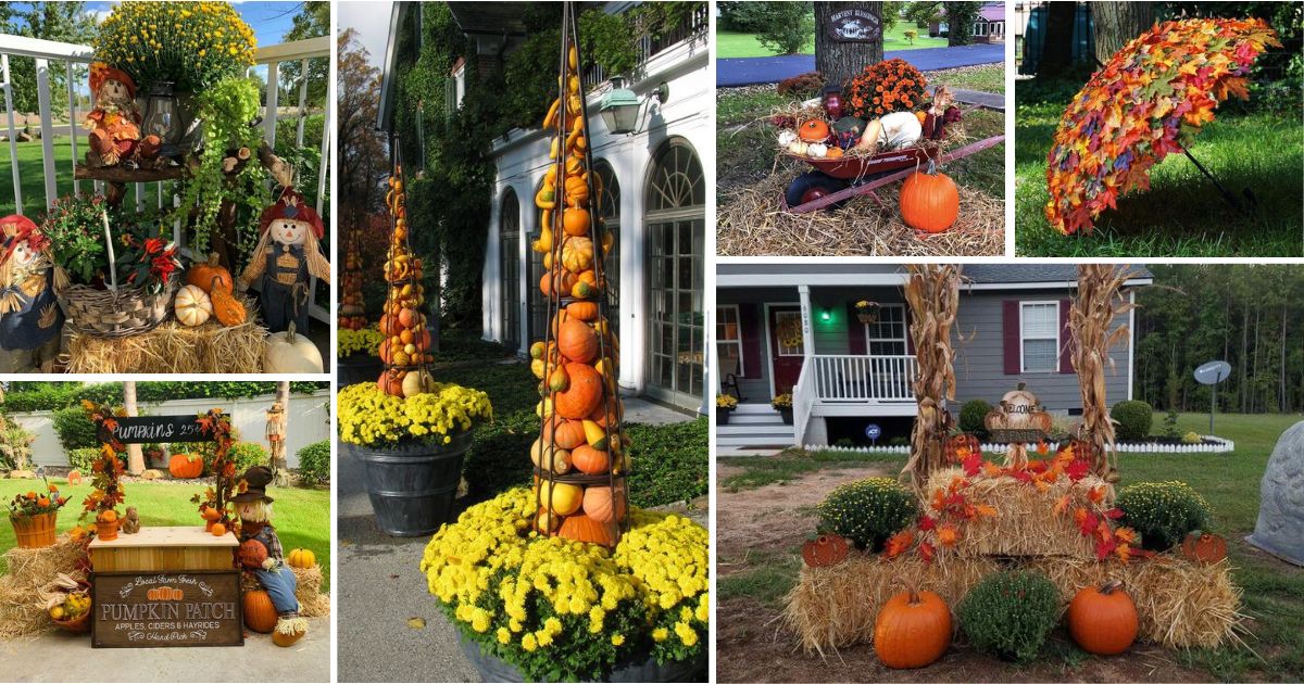 26 Stunning Fall Yard Decorations