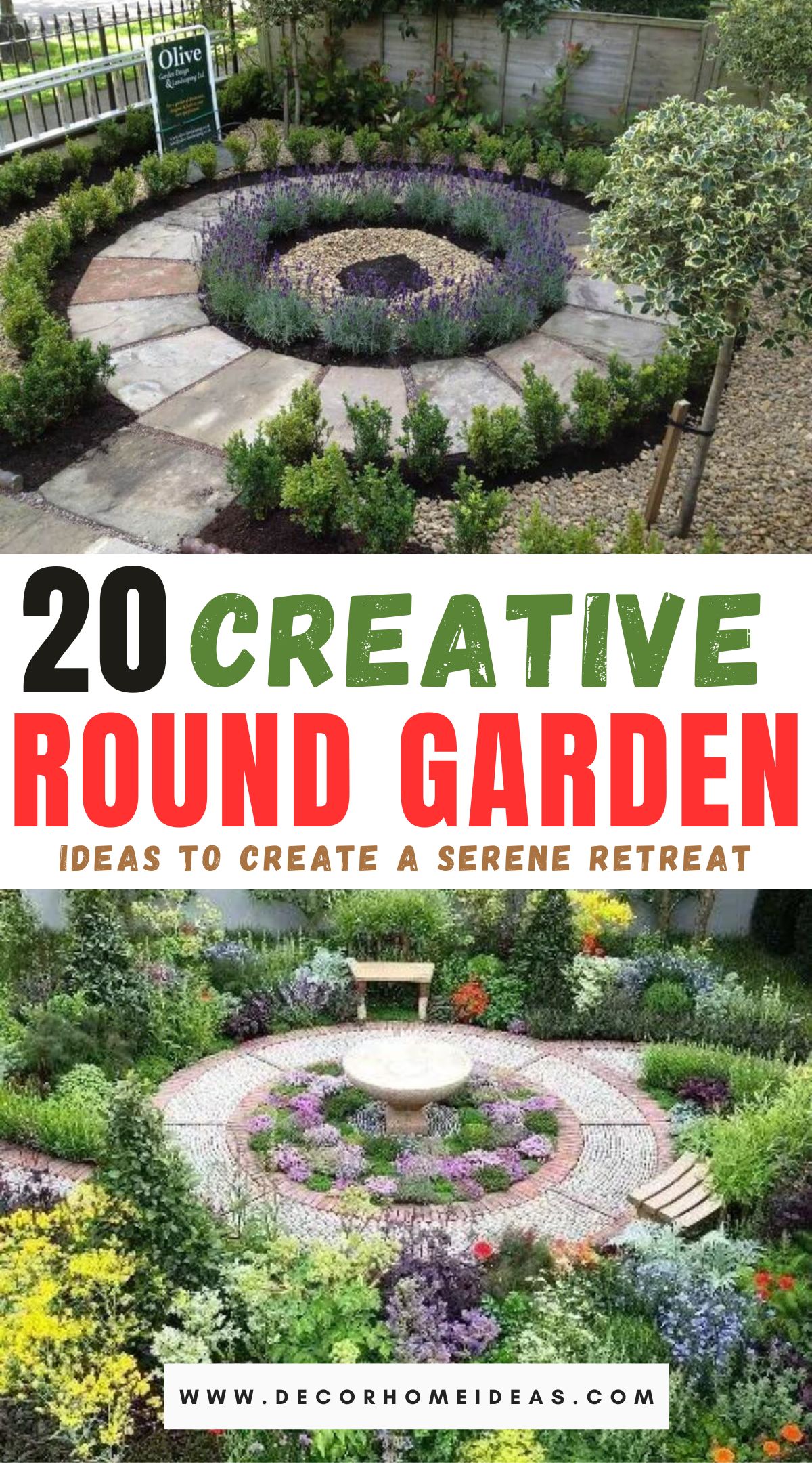 best round garden ideas and designs